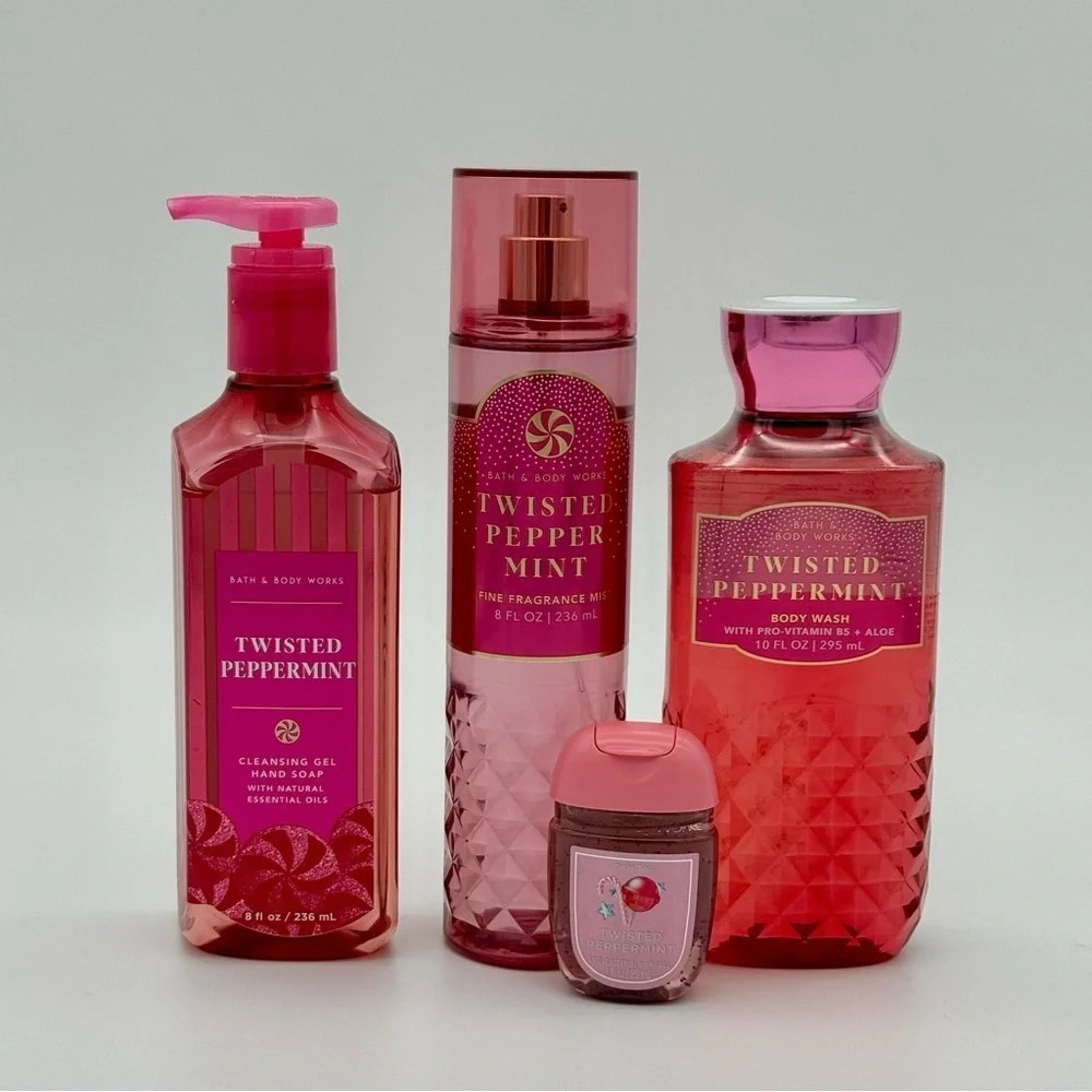 Bath and Body Works Twisted Peppermint Holiday Body Care Gift Set NWT